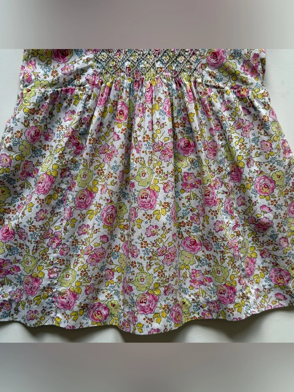 Bonpoint Girls Cadelili Smocked Liberty Floral Dress - Size 6M